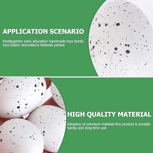 Miniatura 9 de SEWACC 50 huevos de Pascua moteados, huevos de Pascua sintéticos, mini huevos de pájaro, huevos de grafiti, huevos de Pascua para manualidades,
