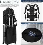 Extra Large Travel Laptop Backpack for Men 55L,Water Resistant 18.4 inch Big Business Laptop Bookbags with USB Charging Port,TSA Friendly Anti Theft Computer Bag for Work College School,Black