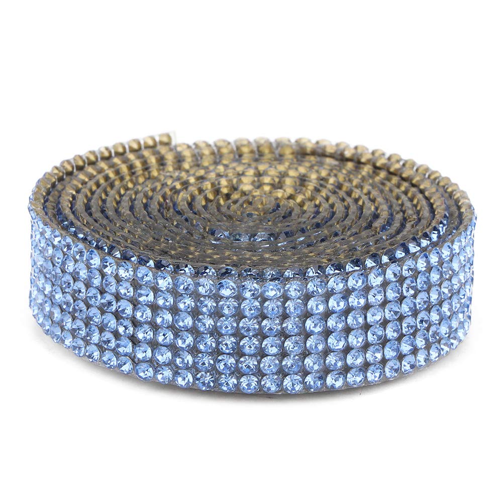 Cadena de borla de diamantes de imitación con flecos brillantes de 1 m