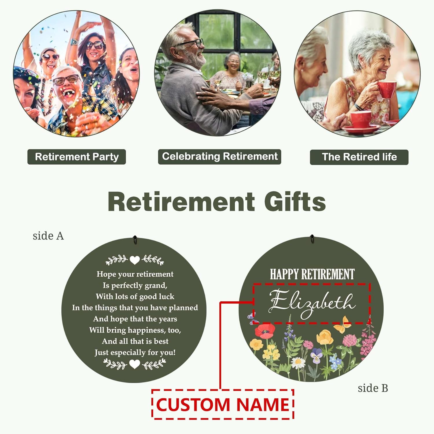 ASTARIN Retirement Wind Chimes 2025, Personalized Wind Chime, New Life Chapter Retirement Gifts for Woman/Man/Teacher/Nurse, Deep Tone Wind Chimes Congratulations for Retire