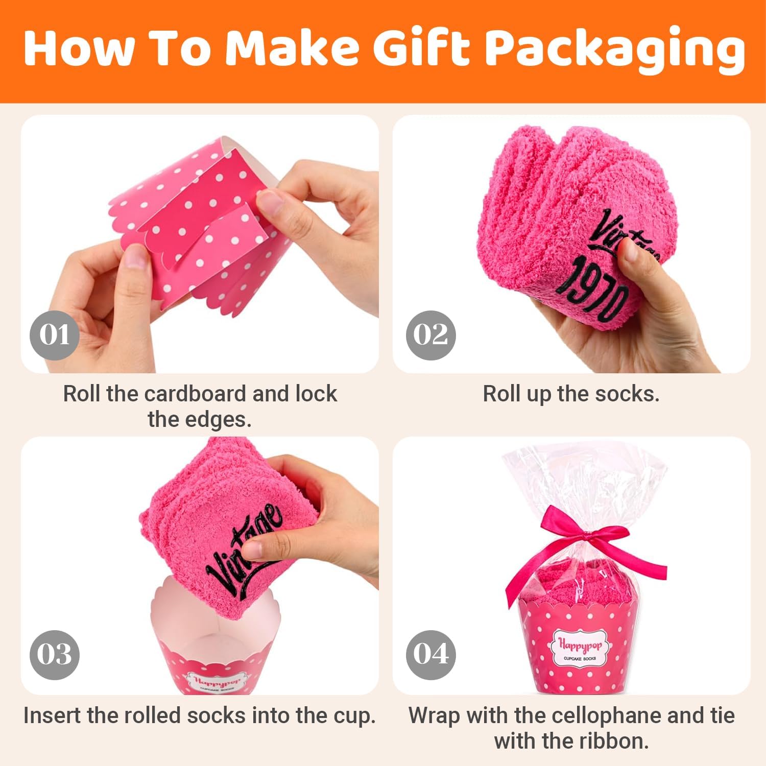 HAPPYPOP 56th 61st Birthday Gifts - Birthday Socks for Mom, Gifts for Women Ages 51-60 - Image 4