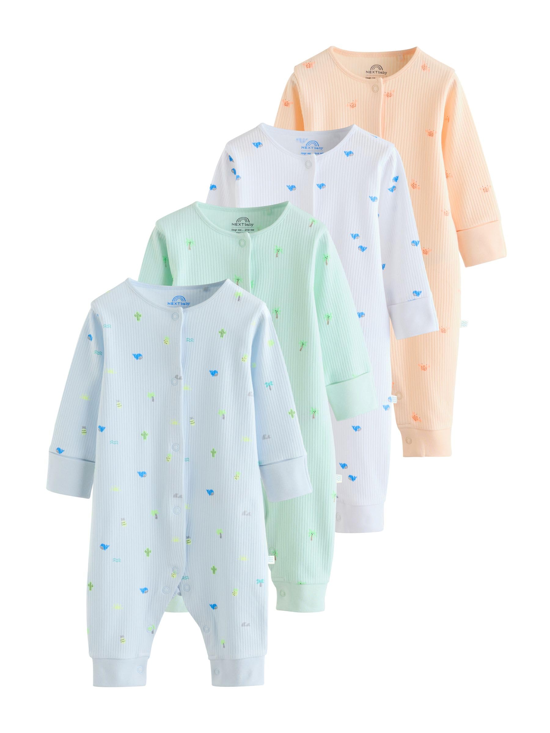 NEXT Bambini Confezione da 4 Tutine Neonati