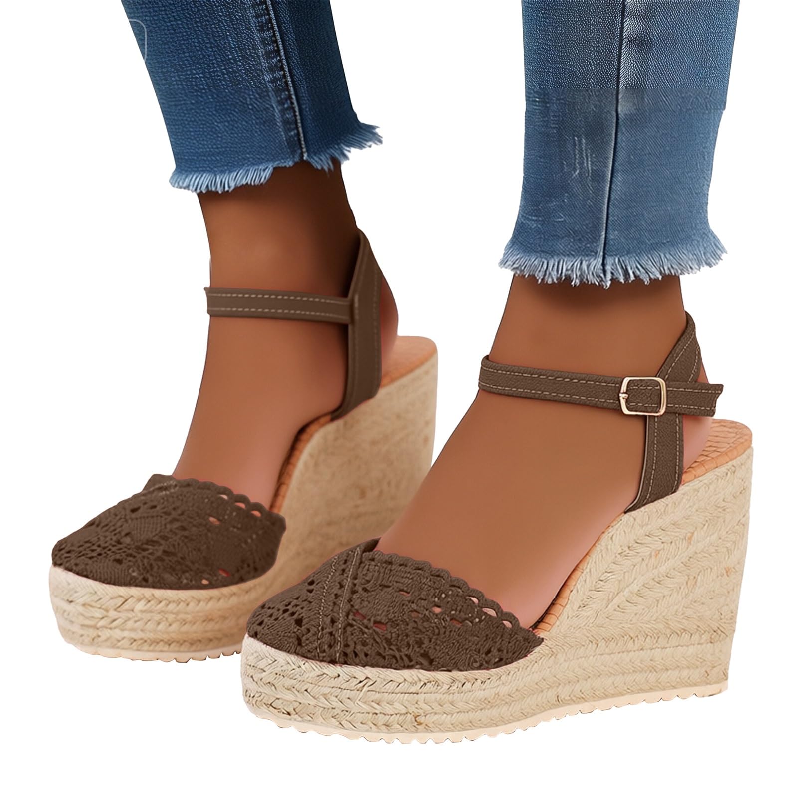 Sandalias romanas planas informales con escote lateral y hebilla para mujer, sandalias de verano de moda para mujer, zapatos plateados con purpurina