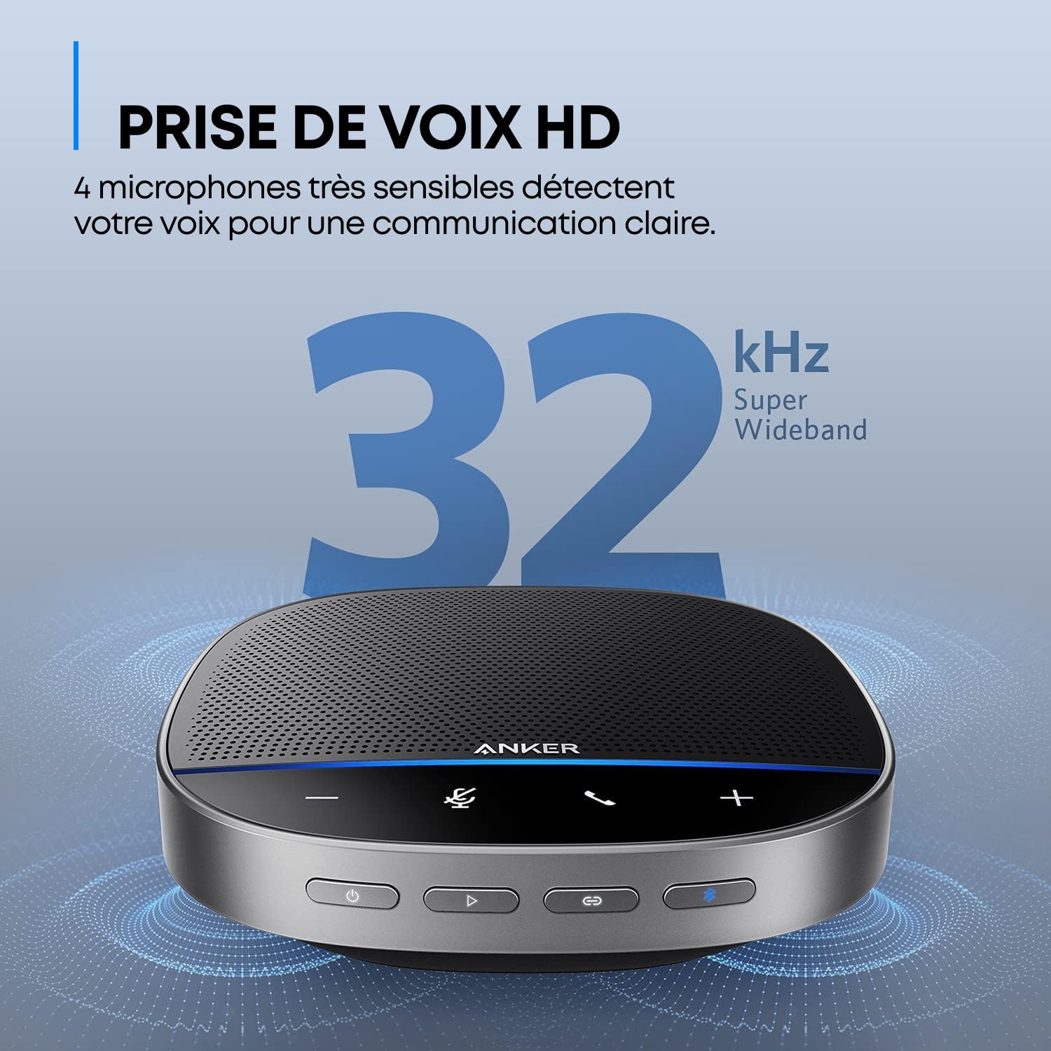 Anker PowerConf S500 Haut-Parleur de conférence avec Certification Zoom