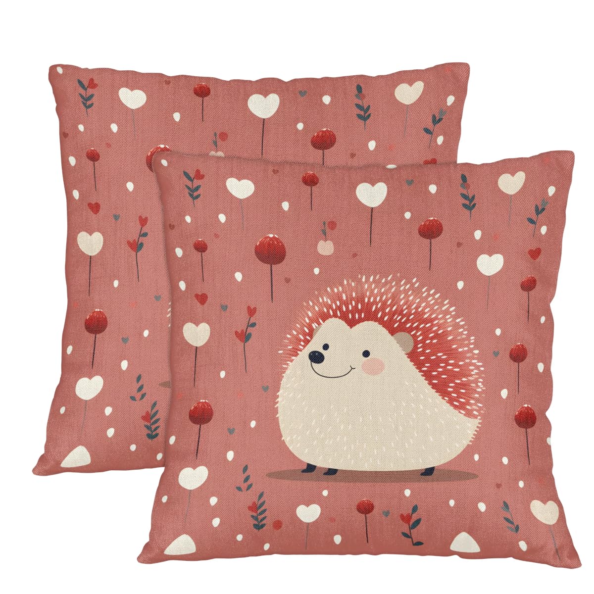 Housse de coussin hérisson bohème pour décorer le salon et le lit