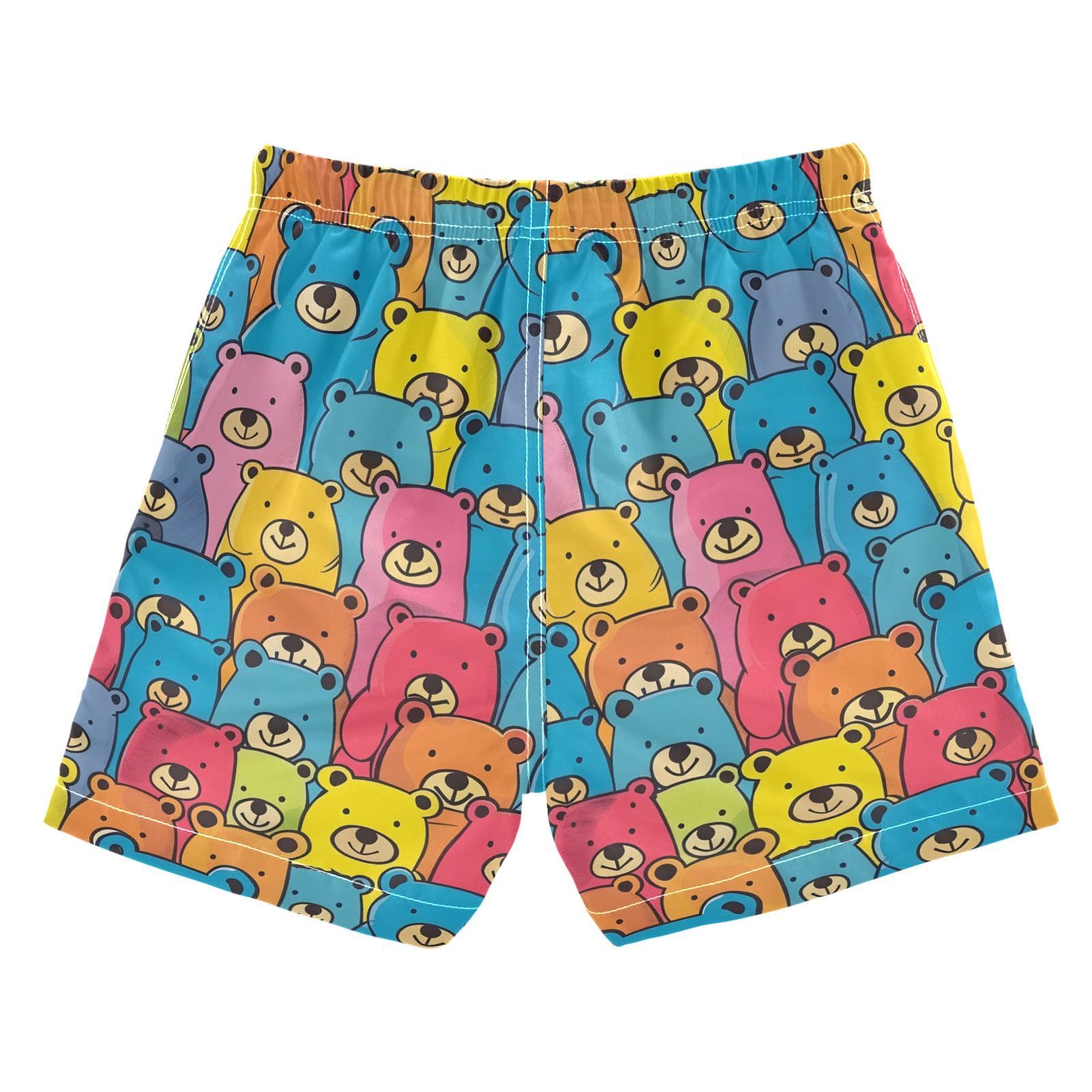 senya Colorful Cute Bears A Boys Swim Trunks Toddler Shorts Swimwear Boardshorts