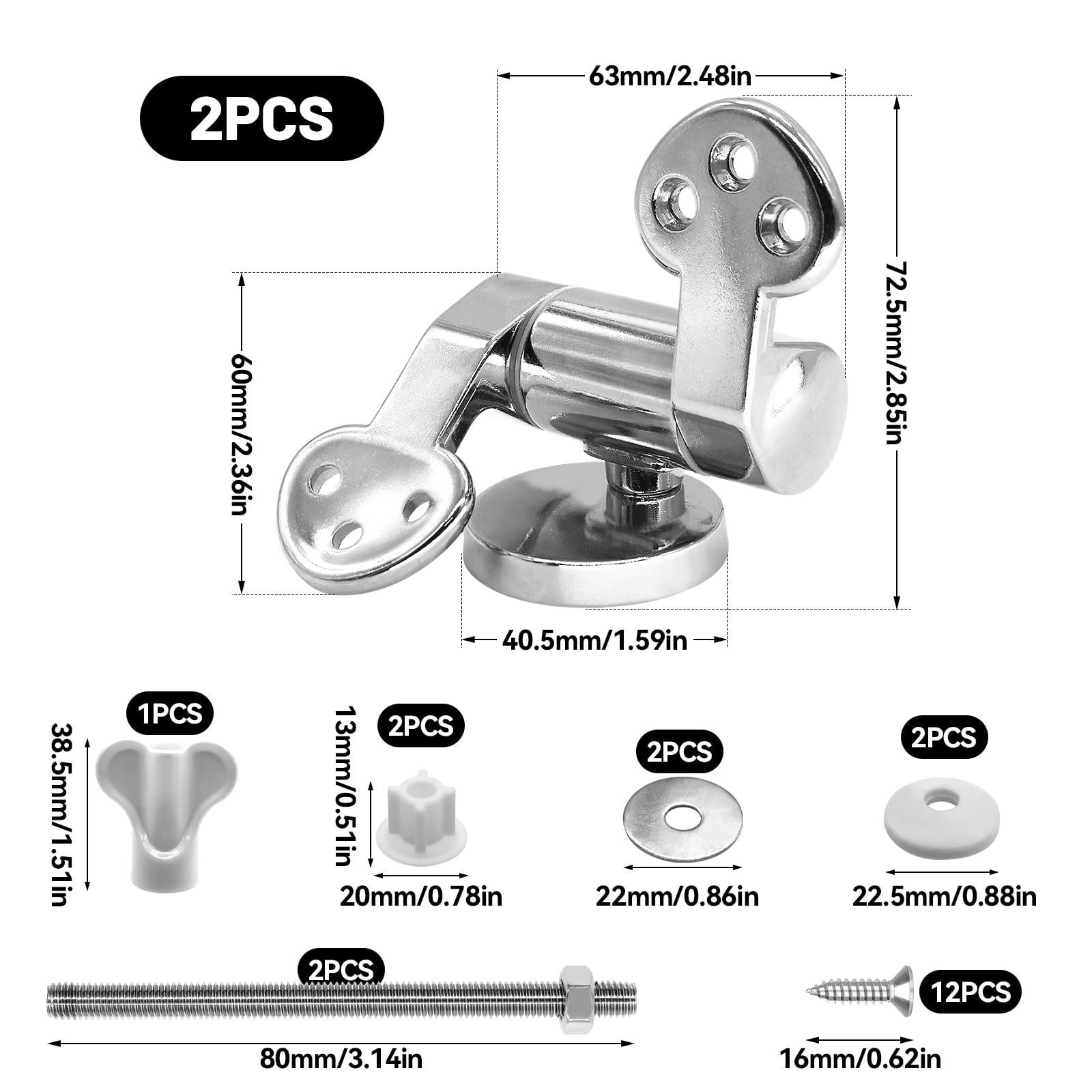 Fixation Pour Abattants De WC En Chrome-métal - Achat / Vente Abattant Wc Fixati