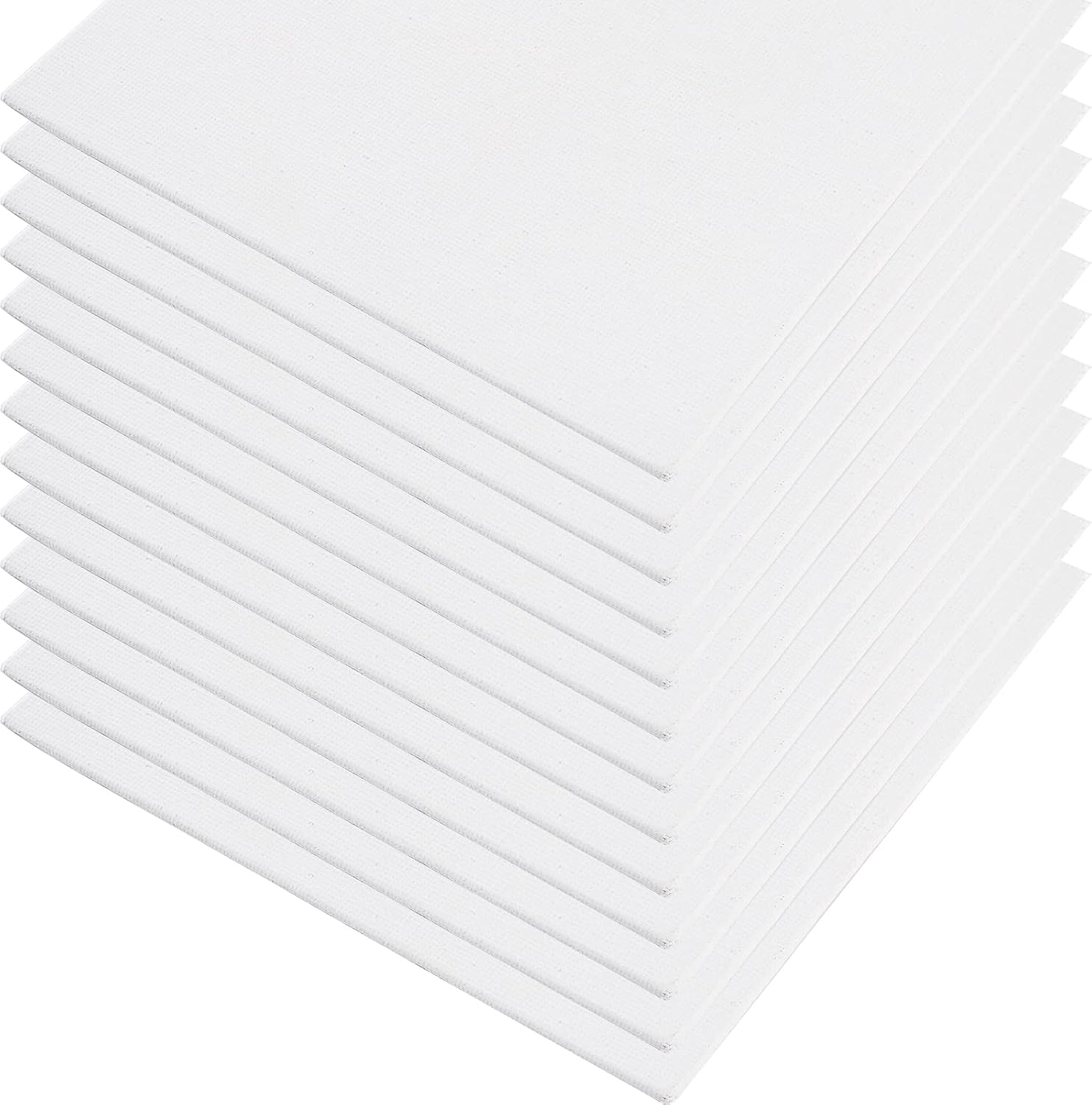 Tosnail 36 Packs 6" x 6" Artist Painting Canvas Panels White Blank Stretched Canvas Canvas Board Small Paint Canvases for Oil or Acrylic Painting Party - Image 5