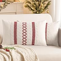 Vista 37 de MIULEE Juego de 2 fundas de almohada decorativas estilo bohemio marrón oscuro de 20 x 20 pulgadas estilo granja rústico, almohadas decorativas