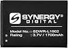 Synergy Digital Wifi Hotspot Battery, Works with Huawei E5336Bs-2 Wifi Hotspot, li-ion, 3.7V, 1700 mAh Ultra Hi-Capacity, Compatible with Huawei HB554666RAW Battery