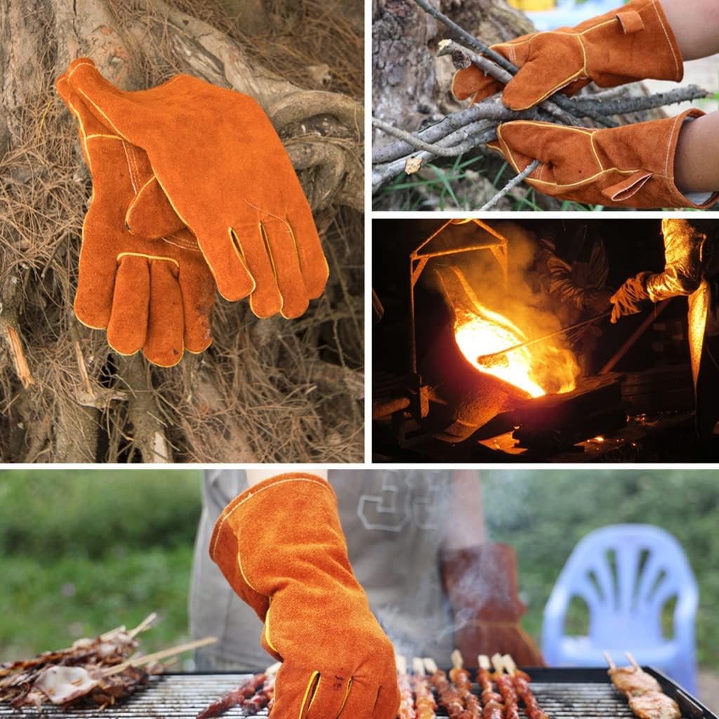 Multifunctional Welding Gloves Heat Resistant Kitchen Bbq Grilling Oven Stoves Protective Tools