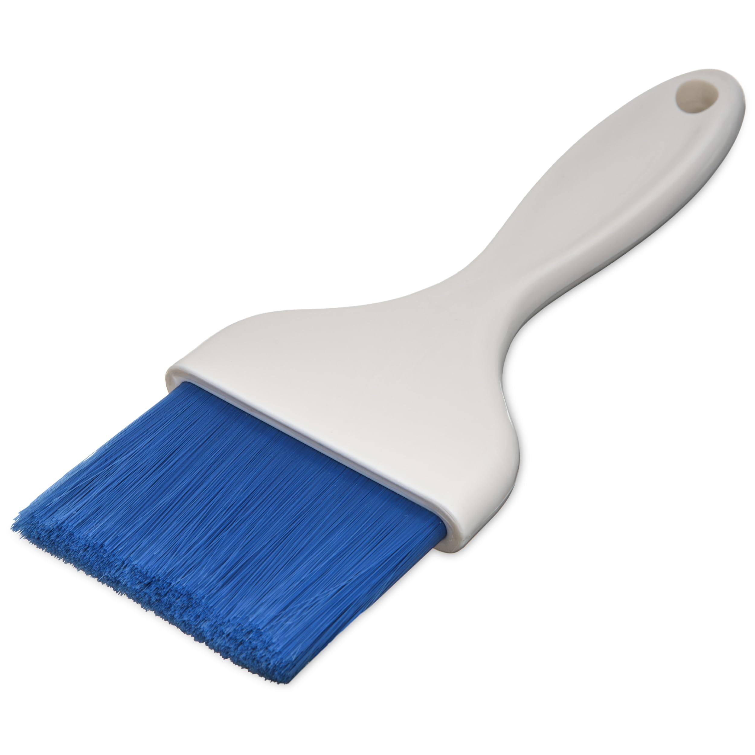 Carlisle Sparta Galaxy 4039214 - Brocha para repostería (7,6 cm de ancho, plano, orificio para colgar, cerdas epoxi-set a virolas suaves, cónica con punta de cincel, mango de plástico de una pieza, nailon, color azul)