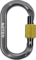 Notch Micro Carabiner Screw Lock Gate - Ultra-Light 7075 Aluminum for Arborists & SRS Climbing, 900 lbs Strength, 0.49 oz