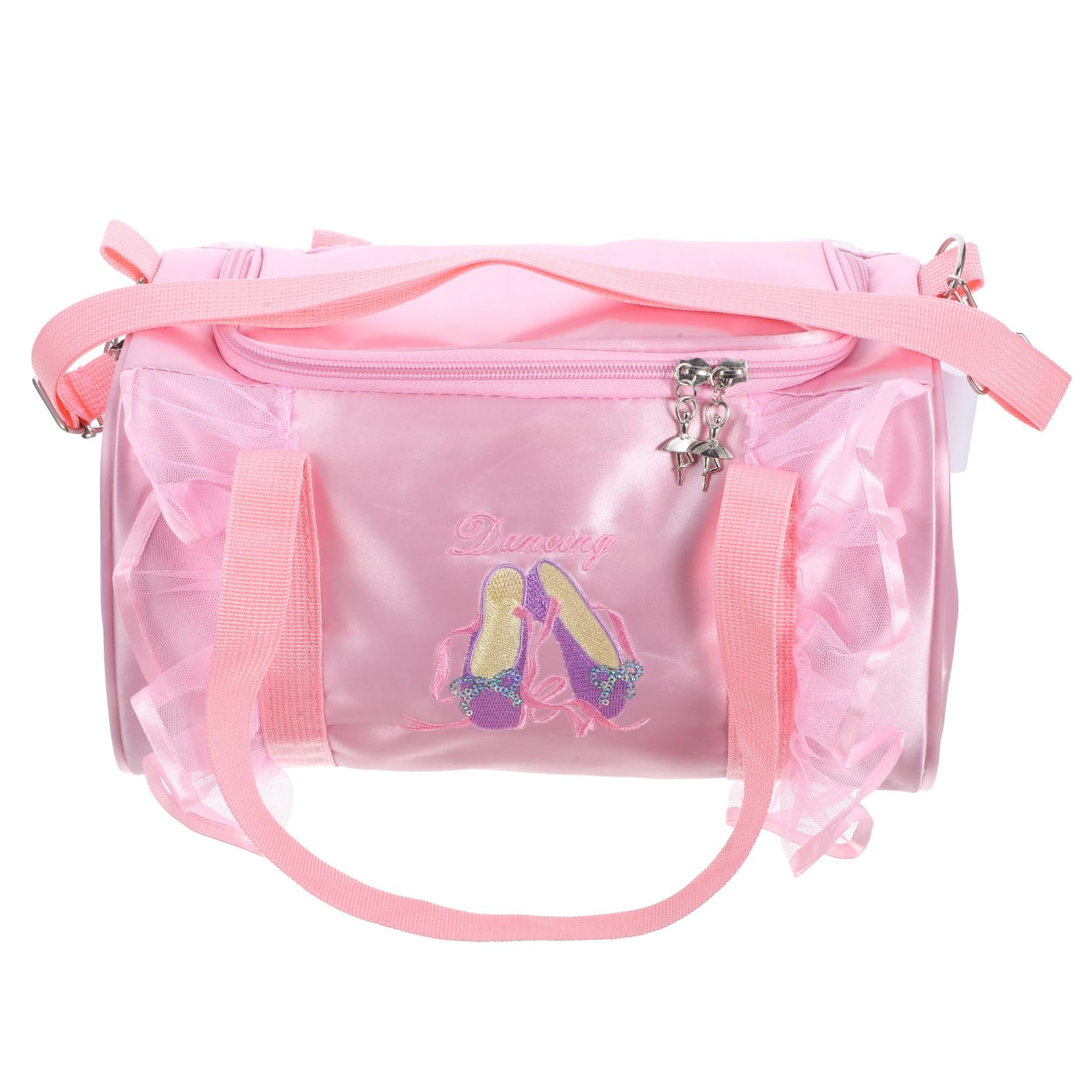 Ballett-Tanztasche storage bags makeup tasche Tanz Tasche mit großem Fassungsvermögen Satin Tanz Tasche Umhängetasche Tanztasche für Mädchen Ballettzubehör für Mädchen Satin-