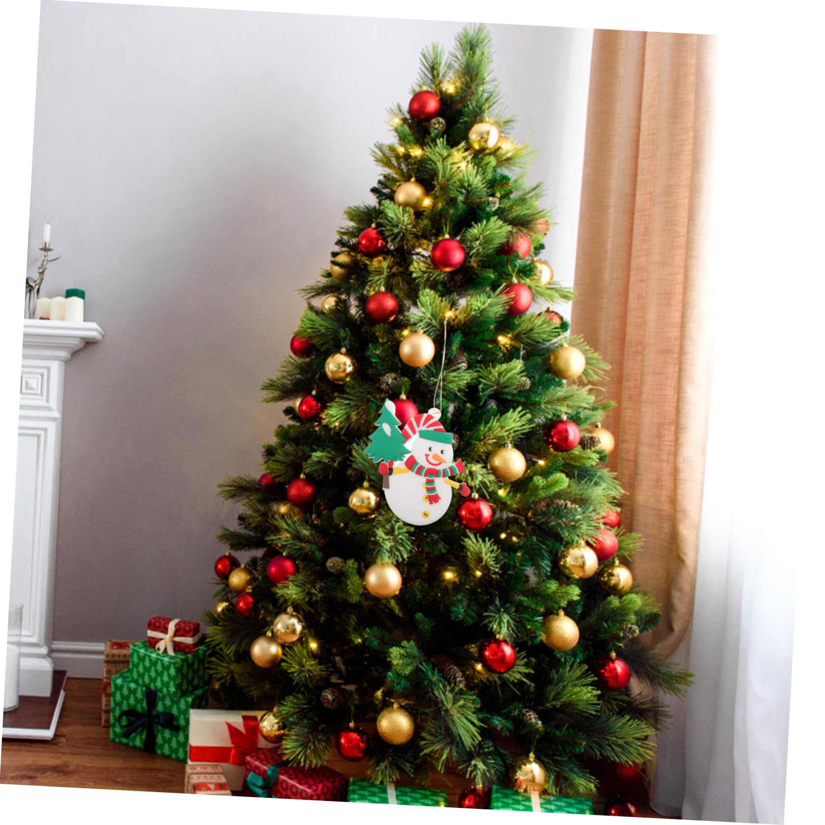 PRETYZOOM 5 Juegos De Adornos para Árbol De Navidad Muñecos De Nieve Adornos Decorativos para Colgar 6 Unidades X 5