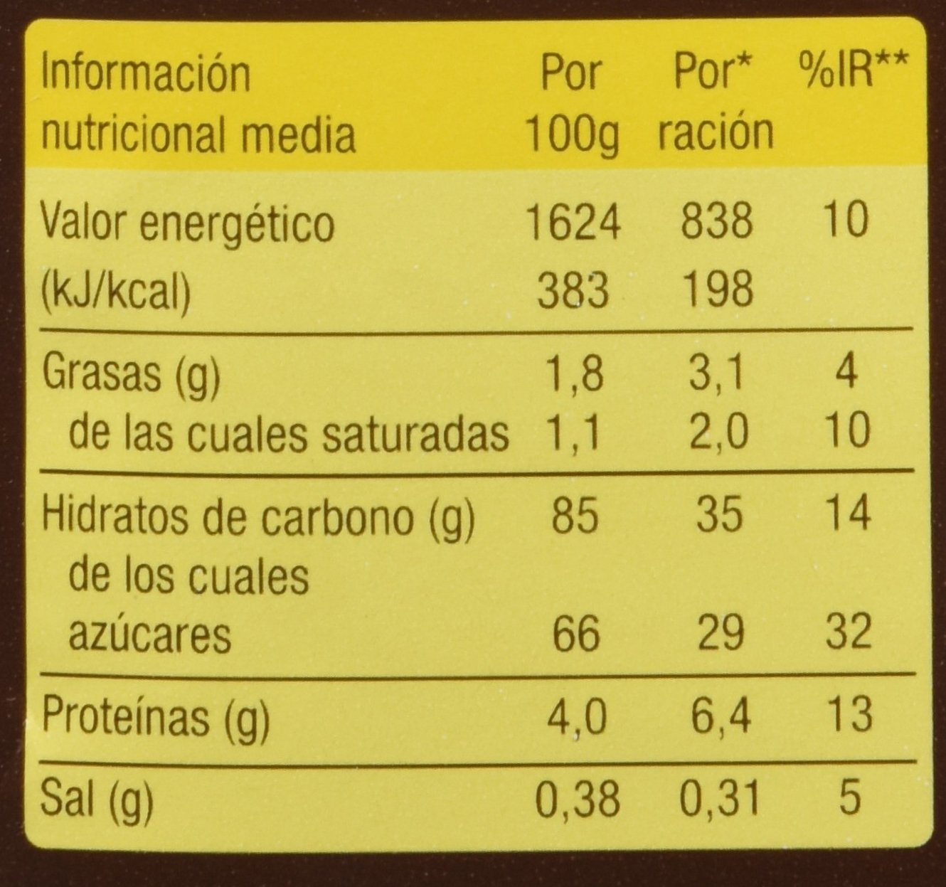 Paladin Chocolate Instante - Paquete de 30 x 33 gr - Total: 990 gr