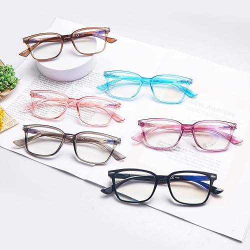 Miniatura 3 de CLASAGA Gafas de lectura para mujeres y hombres, para lectura de computadora, lentes de bloqueo de luz azul, lentes de bisagra de resorte