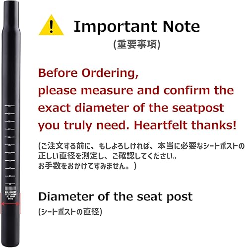 Miniatura 6 de Azarxis Tija de sillín de aleación de aluminio para bicicleta, tubo de asiento de 1.000in, 1.071in, 1.126in, 1.197in, 1.213in, 1.244in x 13.780in,