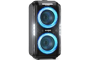 W-KING Bluetooth Speaker with Bass Subwoofer, Loudest/Massive 120dB for Big Party