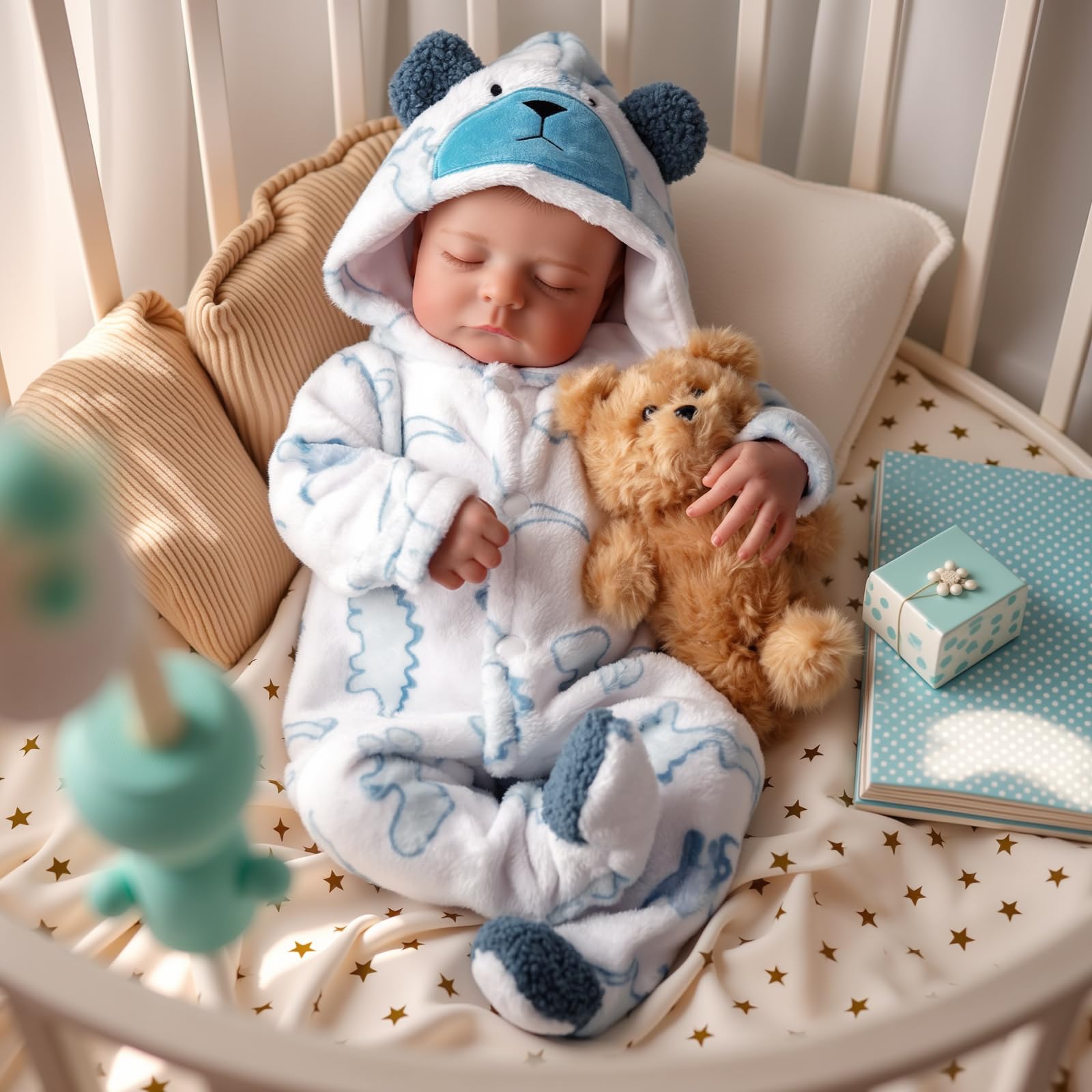 BABESIDE Śliczna lalka noworodka Reborn Baby Doll lalka 21 cali