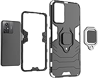 Vista 4 de ZMONE - Funda protectora para Xiaomi Redmi Note 12s con protector de pantalla de vidrio (paquete de 2) resistente de doble capa de grado militar, a