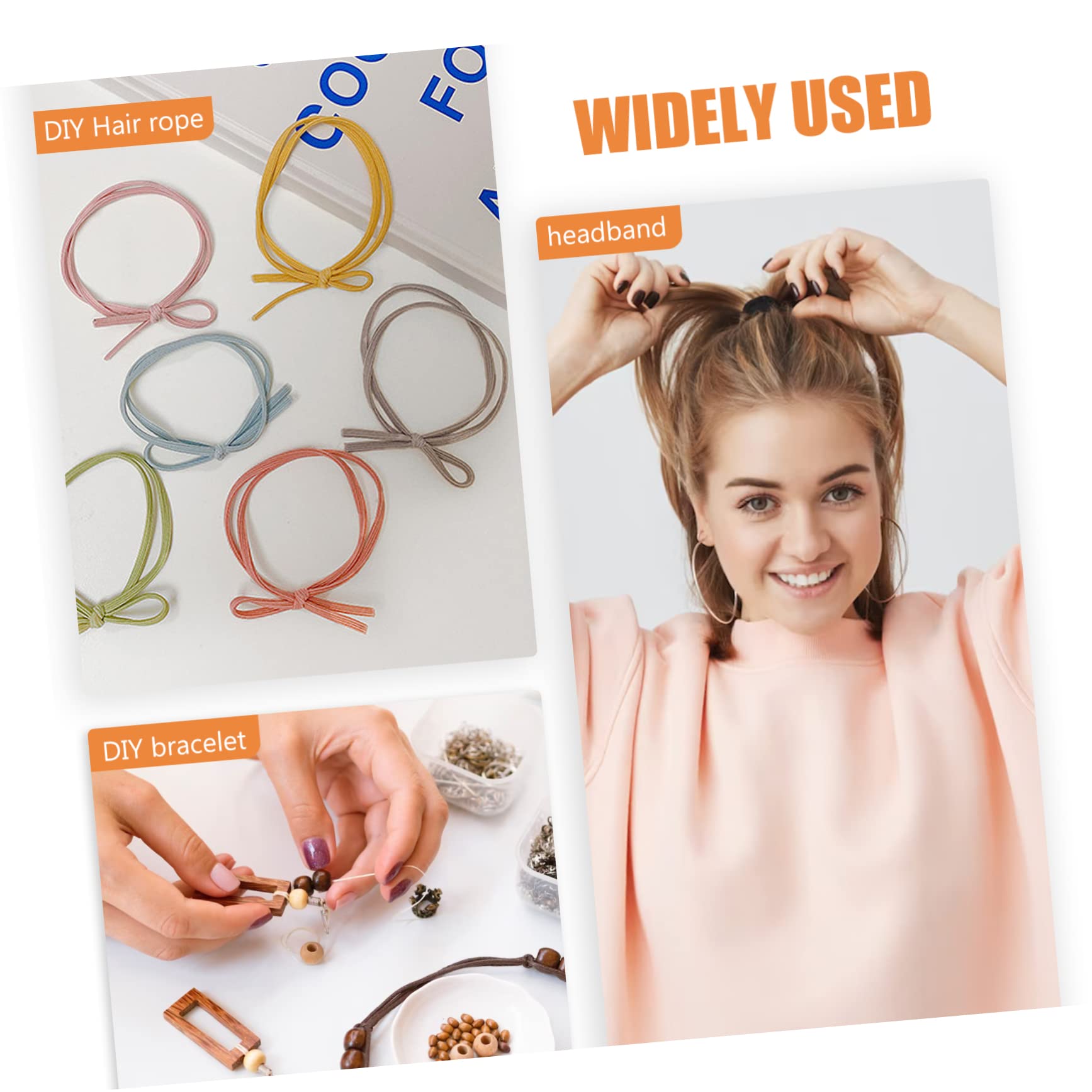 25 Piezas Banda De Goma De Hilo Elástico Hilo Elástico Para Abalorios Cordón De Cuentas Bricolaje Pulsera De Cordón Alambre Elástico Para Abalorios Con Cuentas Banda Elástica Cinta