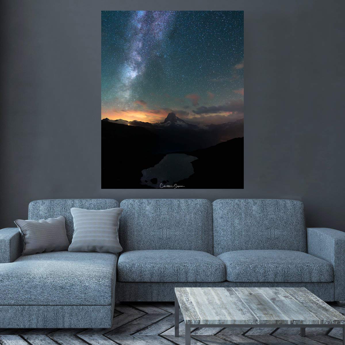 Milky Way Above The Matterhorn Zermatt, Switzerland