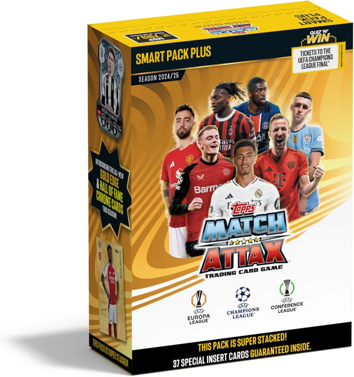 Topps UEFA Champions League Match Attax 24/25 Trading and Collectible Card Game (Smart Pack Plus Edition)
