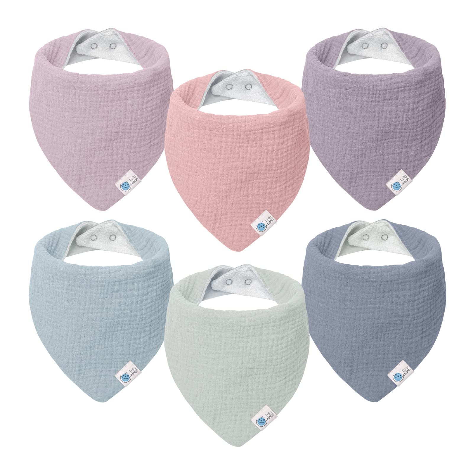 lulumoon Lätzchen Baby Dreieckstuch Baby Musselin Halstuch Baby für Junge und Mädchen