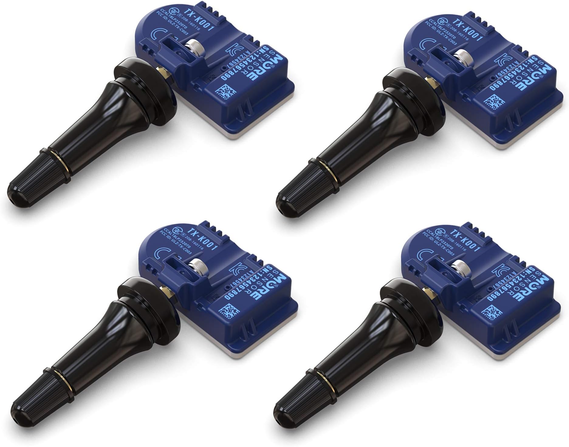 MORESENSOR Compact PRO Series 315MHz TPMS Tire Pressure Sensor 4-Pack | Preprogrammed for Select 270+ Japanese Brand Models | Replacement for 42607-33011 | Snap-in | KX-S008-SN-4