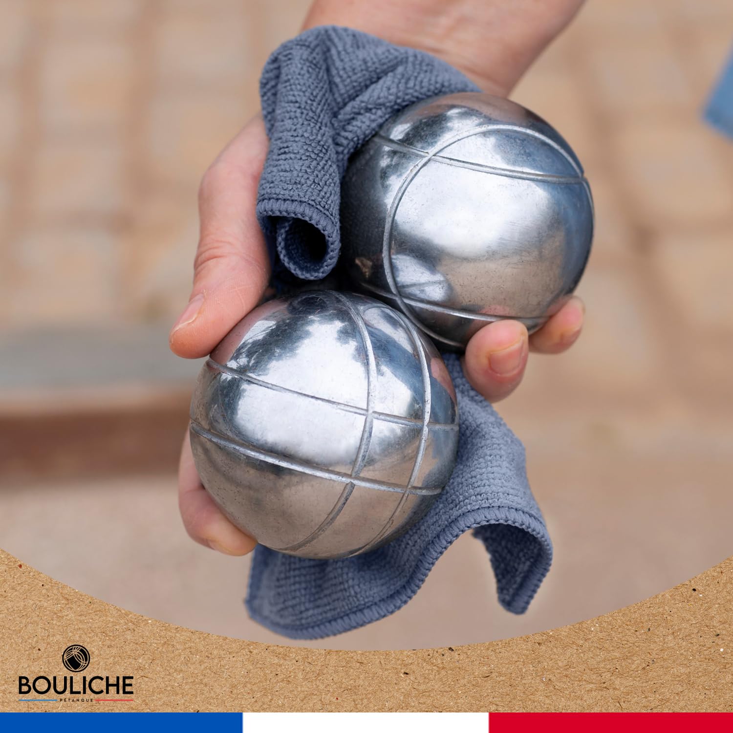 BOULICHE | Kit Ramasse Boules de Pétanque | Aimant Puissant et Mètre Intégré | Chiffon et Sac de Transport Inclus | Léger et Portable | Accessoire Petanque, Cadeau | OriginalCorner®