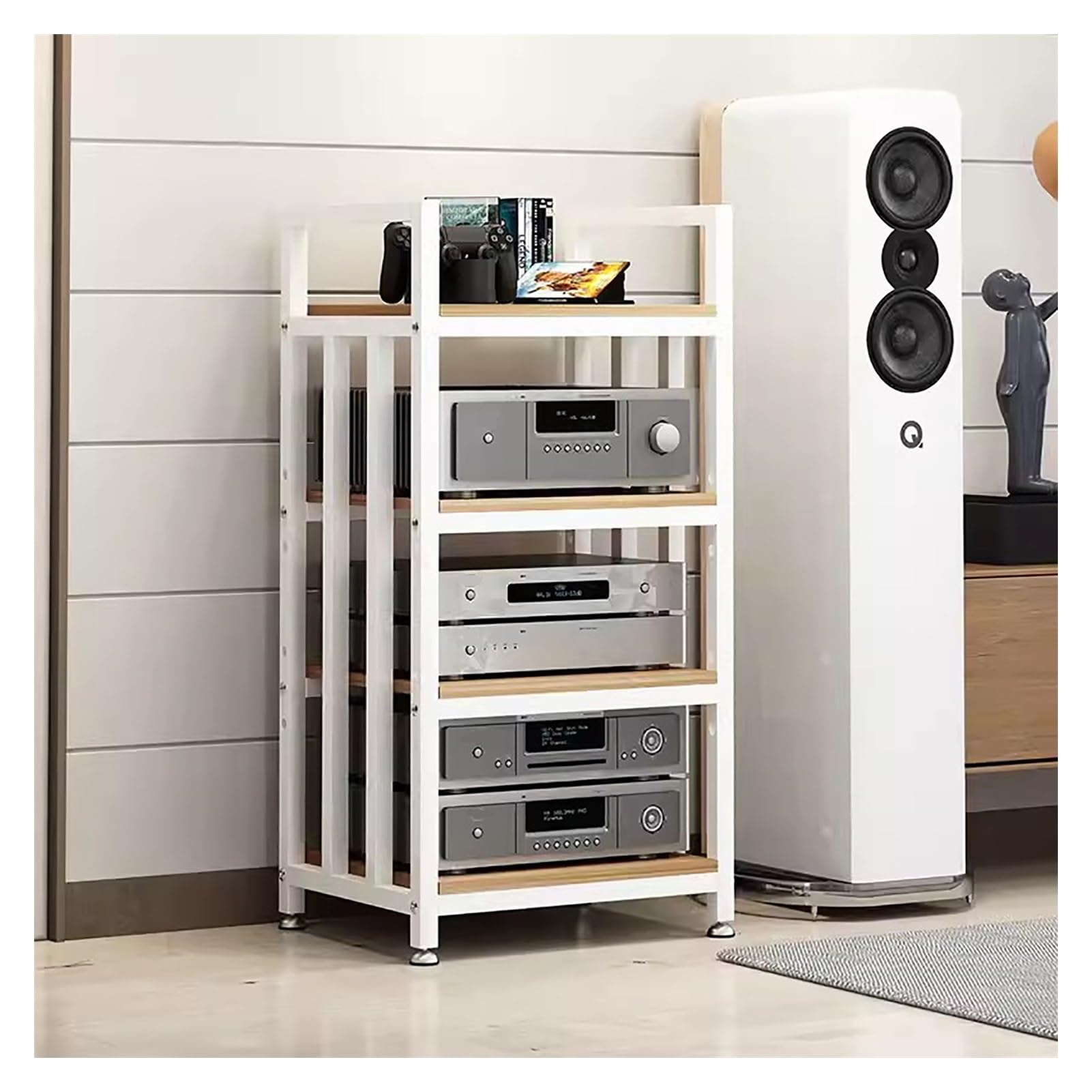 Amazon.co.jp: AVスタンドステレオラック、オーディオビデオ棚、アンプ