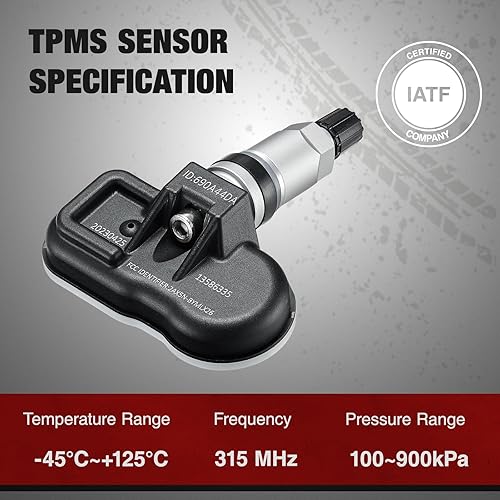 Miniatura 4 de BDFHYK Sensor TPMS Mejorado 2006-2020 GM 315Mhz Sensor de Monitoreo de Presión de Neumáticos Compatible con Chevy Silverado GMC Cadillac Buick