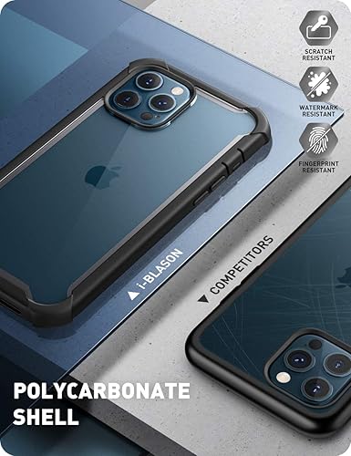 Miniatura 5 de i-Blason Ares - Funda para iPhone 12 Pro Max de 6.7 pulgadas (versión 2020), funda transparente resistente de doble capa con protector de pantalla