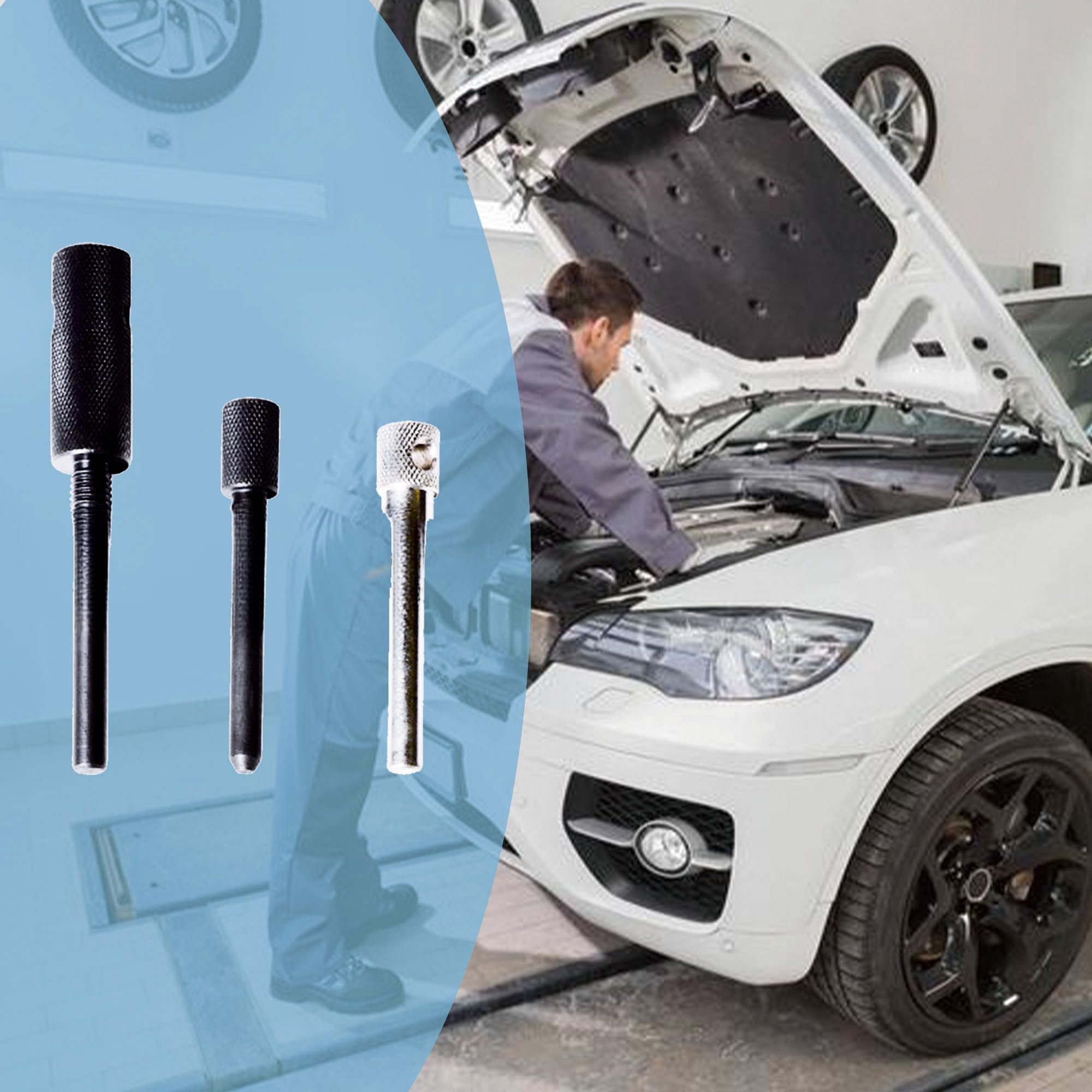 ANBOO Zestaw narzędzi do regulacji silnika do Renault 1.5, 1.9 DCI, pasek rozrządu, kompatybilny z Clio Mégane Scenic Twingo Dacia Sandero Duster, MOT1489 MOT861