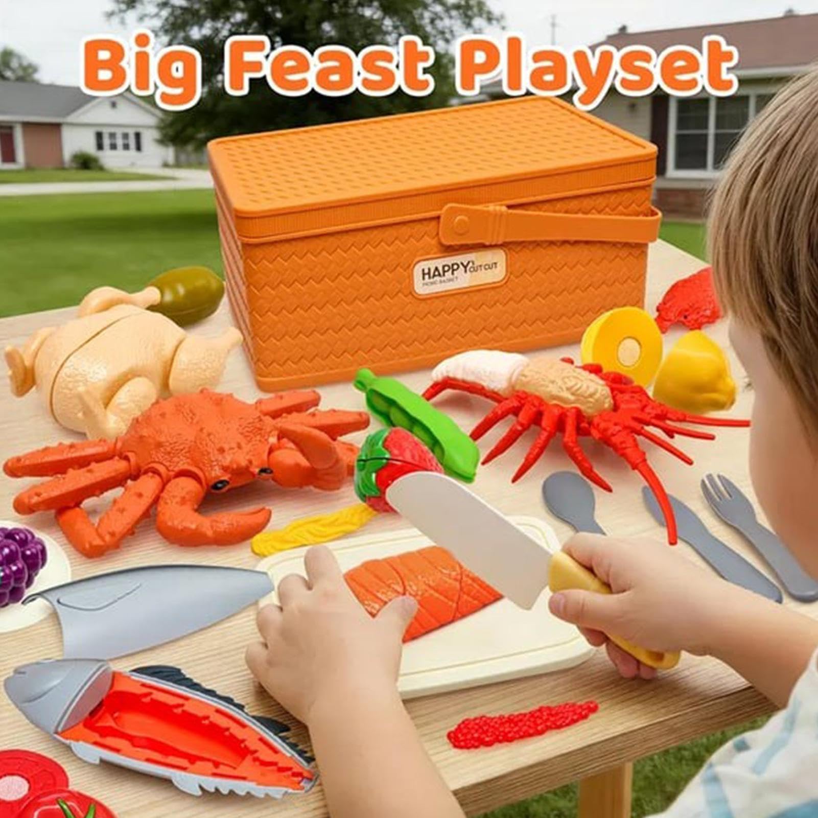 Cocina alimentaria infantil, fomenta la coordinación de mano a ojo educativo, comida ficticia para cocina, niños niñas de 3 a 7 años de edad para guardería en casa, fiesta de viaje