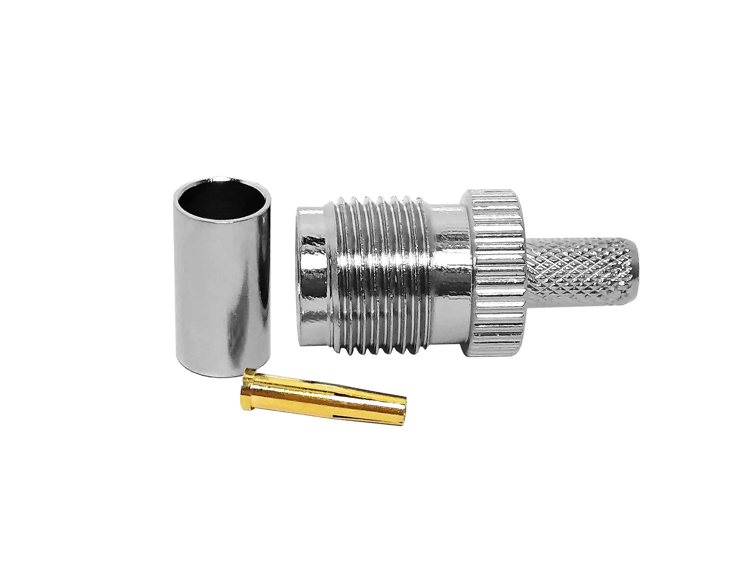 Connettori Per RG8 RG213 LMR400 Connettori RF A Crimpare Tipo N Femmina: Confezione Da 10 Pezzi, Per Cavi Coassiali RG8, RG213, LMR400 Connettori Per Radioamatori - Foto 9