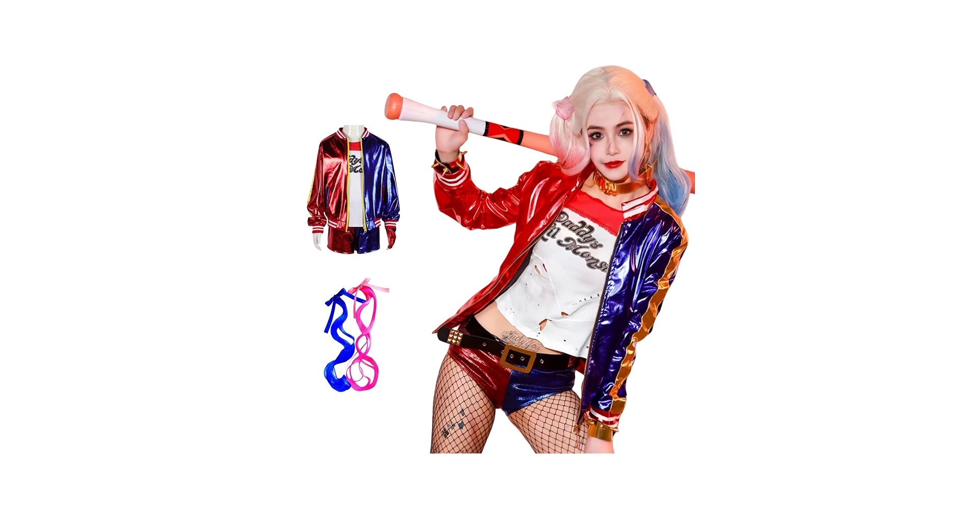 ハーレイクイン  ジョーカー　コスプレ Amazon.co.jp: [FUYULE] ハーレイクイン コスプレ衣装 ハーレイ