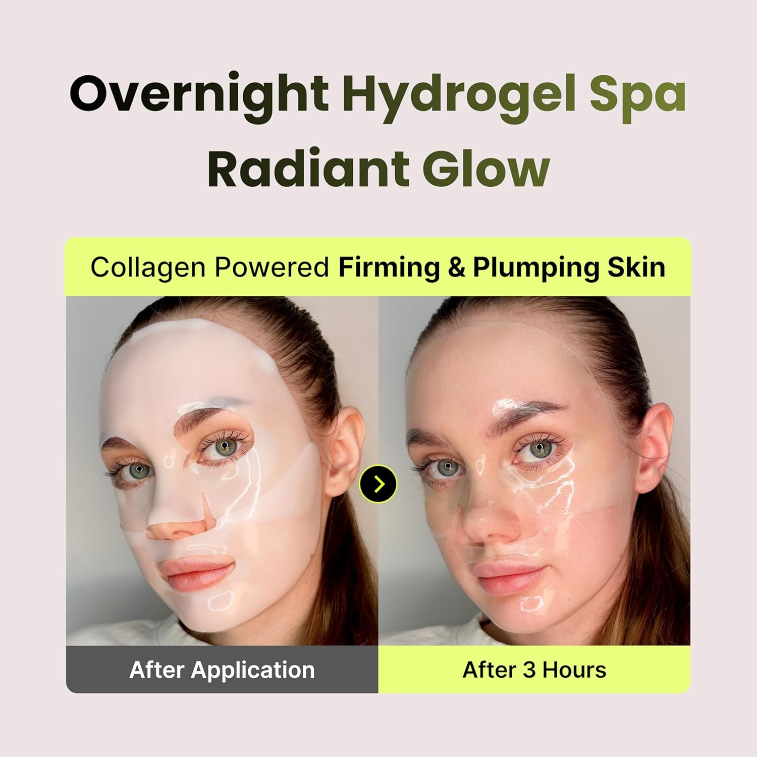 PO:DL Hyaluronic Hydrogel Mask with Collagen Niacinamide | Elasticity Wrinkle Improvement Pore Care Glow Skin| Overnight Soothing Deep Hydration Spa Facial Mask | Korean Skin Care 1.48oz x 4ea - Image 4