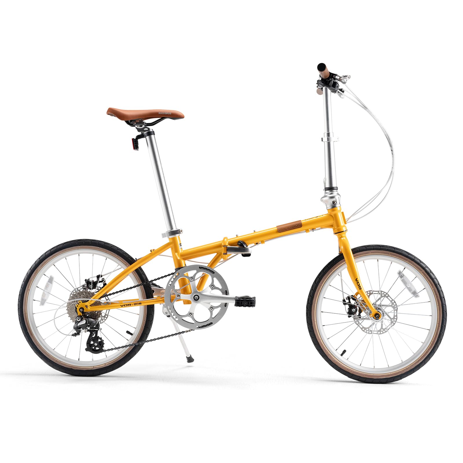 ROCKBROS VDs 20 Zoll Faltrad 8-Gang Altus Schaltung Klapprad, Leichtes Faltfahrrad City Bike Quick Fold für Stadt & Pendeln