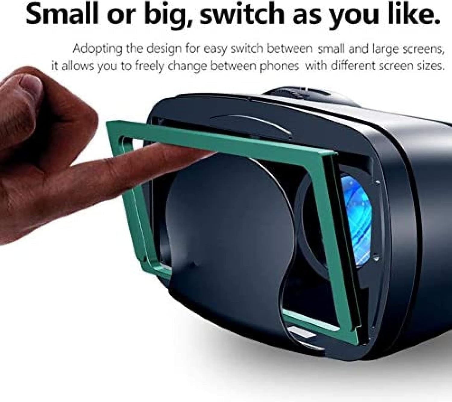 Gafas De Realidad Virtual con Visor, Gafas 3D De Realidad Virtual, Suaves Y Cómodas para Películas Y Juegos En 3D, Compatibles con Smartphones.