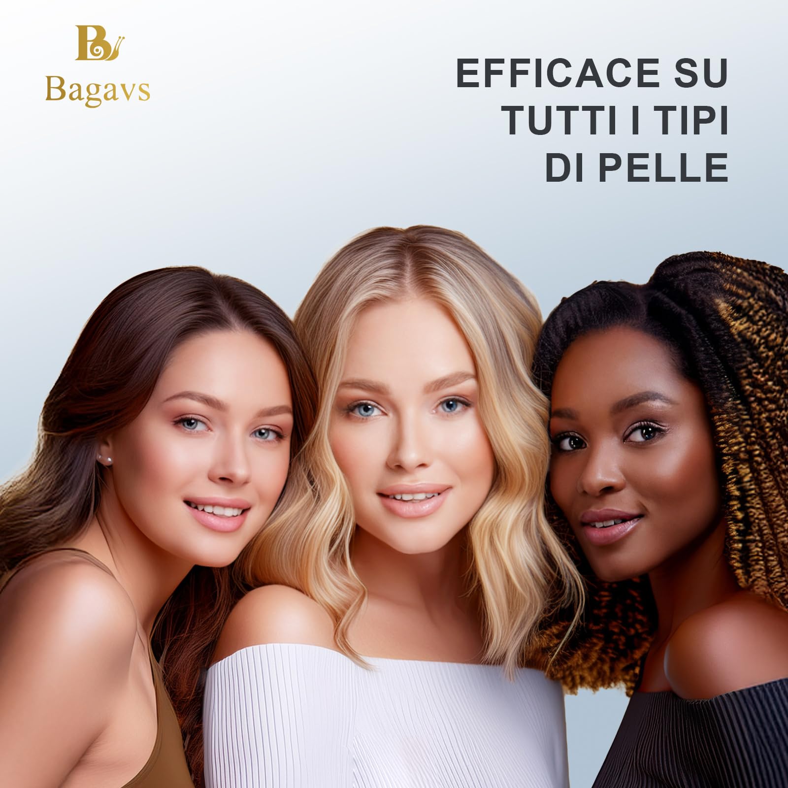 Siero Viso 100ml con 98% Bava di Lumaca, Niacinamide e Acido Ialuronico, Antirughe, Antimacchie Illuminante, e Antietà, si Assorbe Rapidamente dalla Pelle