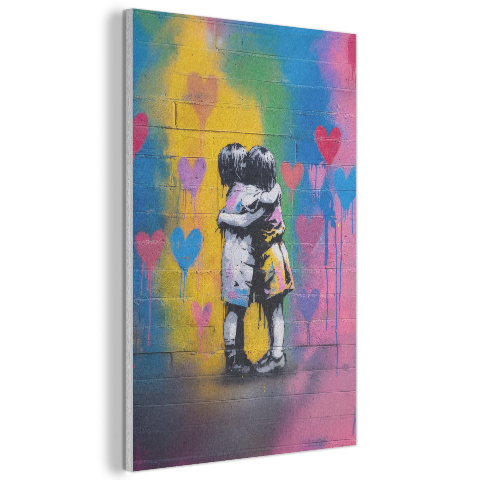 MuchoWow© Felt Panel 40x60 cm Framed Design Print Accent Interior Wallart Decoration Wall Art Kids - Cuddly - Colorful - Wall