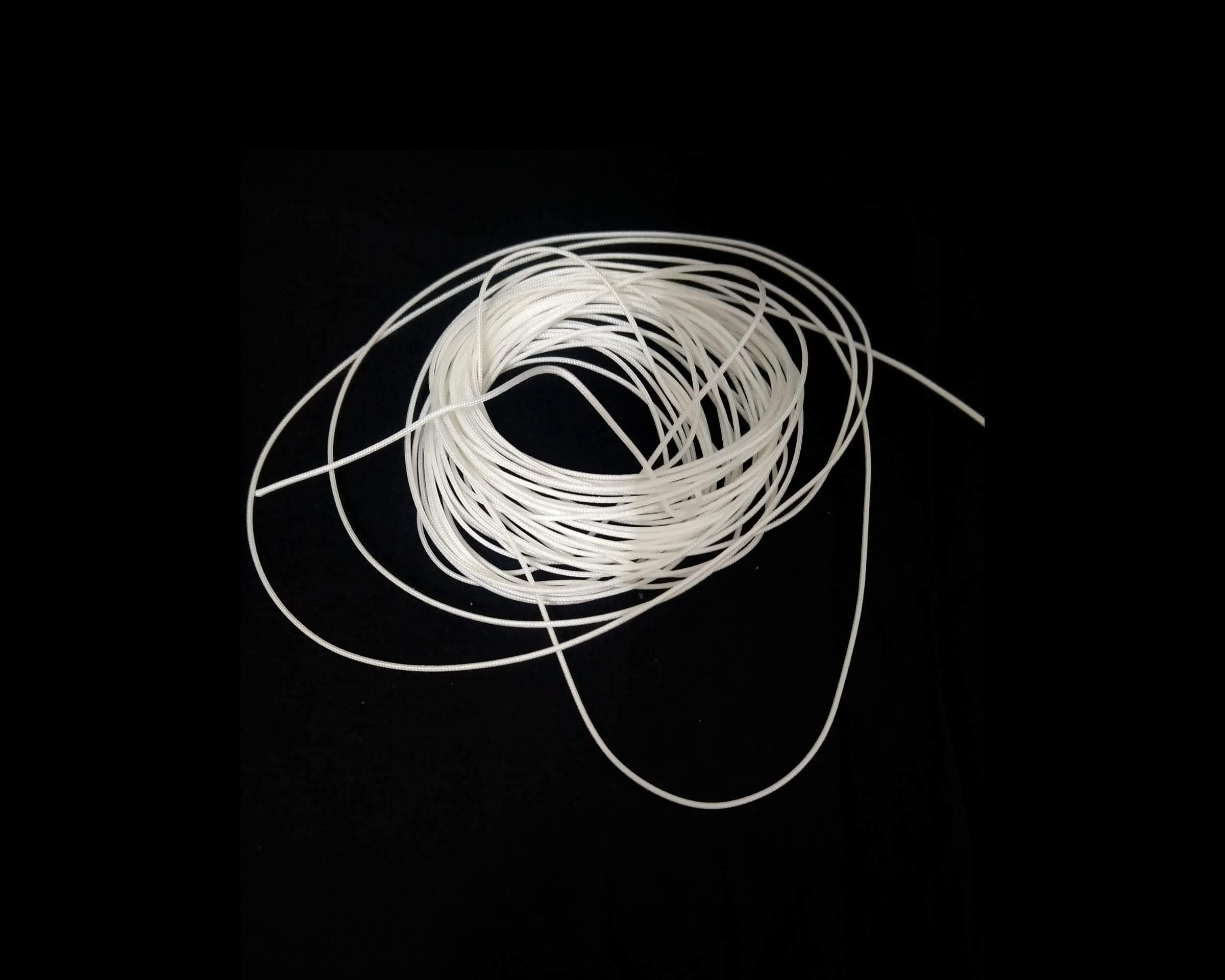 Polyester Cord for Roman Blinds and Honeycomb Blinds with Free - 25 Roman Blinds Rings (Thickness of The Cord - 0.9mm, 25 Meters), grommets 4