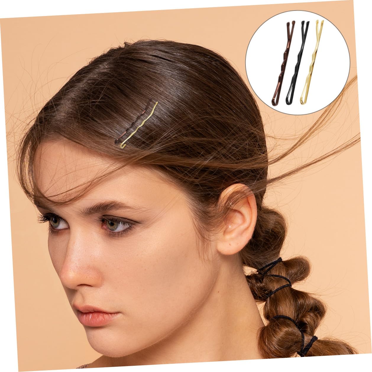 Healeved 900stücke Haarnadeln mit Wellenmuster für Damen Mädchen und Haarclips zum Stylen und Fixieren von Hochsteckfrisuren Leicht und Glatt für Empfindliches Haar und Kopfhaut