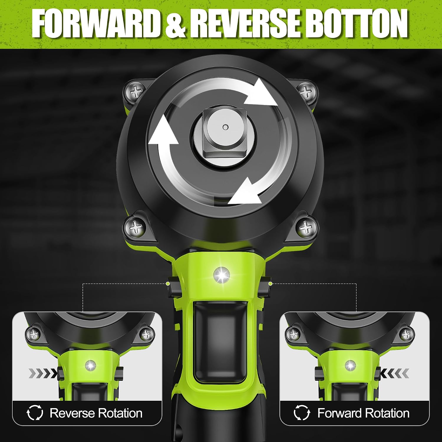 Cordless Impact Wrench 560Ft-lbs(750N.m) 1/2 inch High Torque 21V 2x 4.0Ah Battery Electric Power Impact Gun Brushless Motor 2300RPM Speed Fast Charger 5 Sockets for Car Lug Nuts