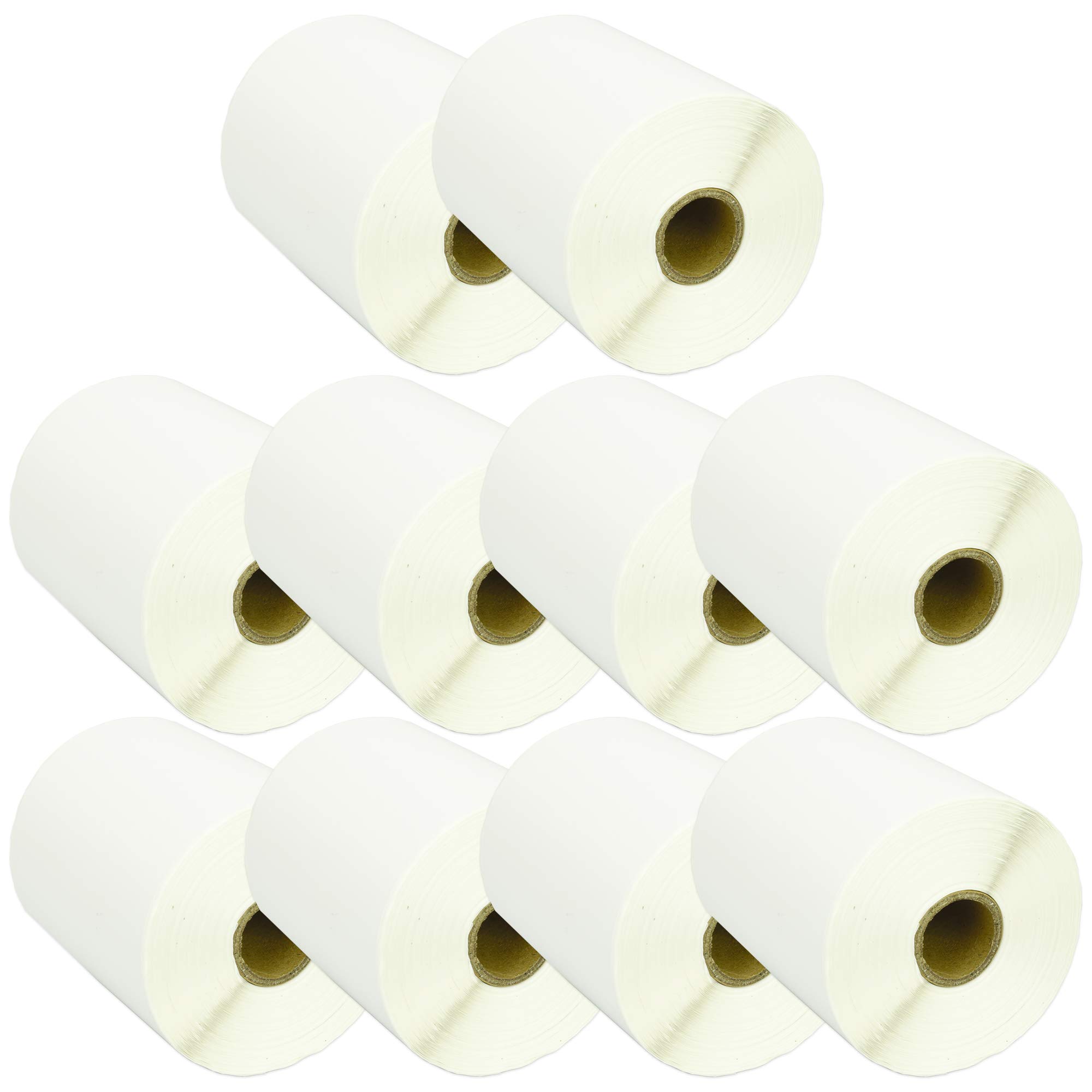 2,000 Compatible Zebra 100mm x 210mm White Direct Thermal Labels (200 Labels per Roll) for Zebra Type Printers - TEN ROLLS