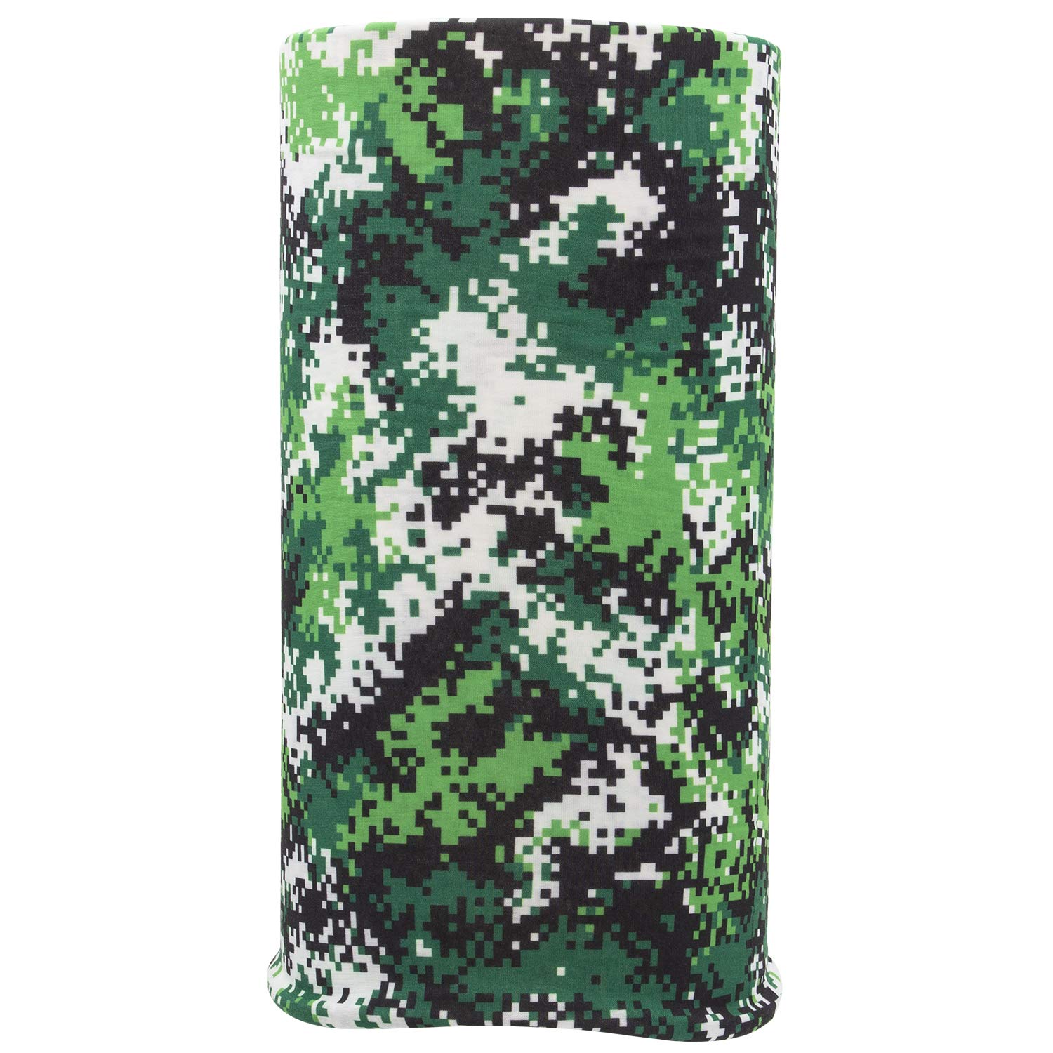 Bandana.com Kelly Green Digital Camo Tube Headbands - Dozen Packed