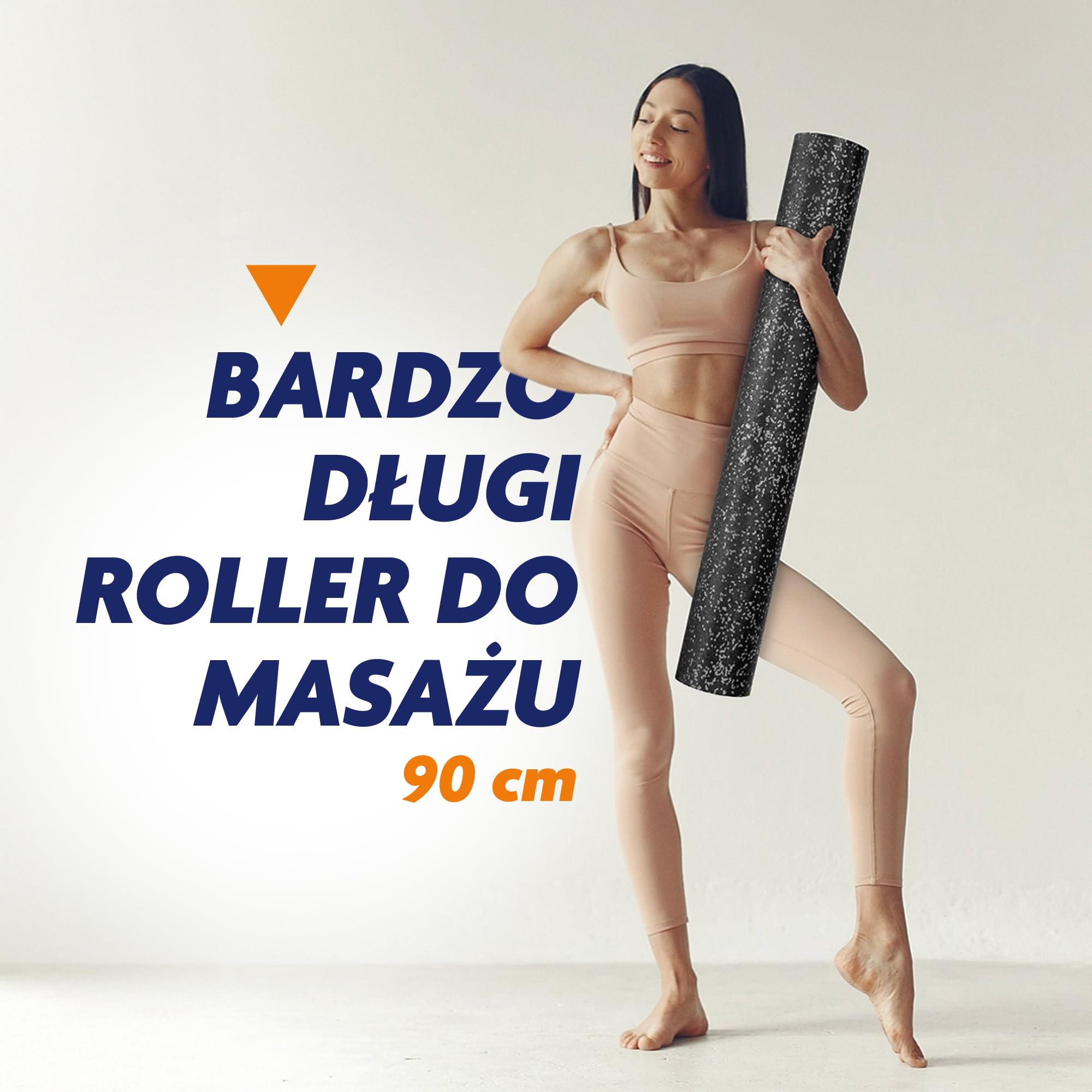 Tenso Longwałek do fitnessu, pilatesu i jogi, długość: 90 cm