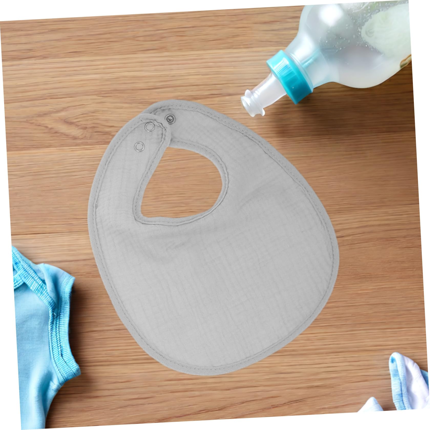Toyvian Bavaglino per in Cotone Doppio Strato, 10 Bavaglini U Shaped per Uso Quotidiano